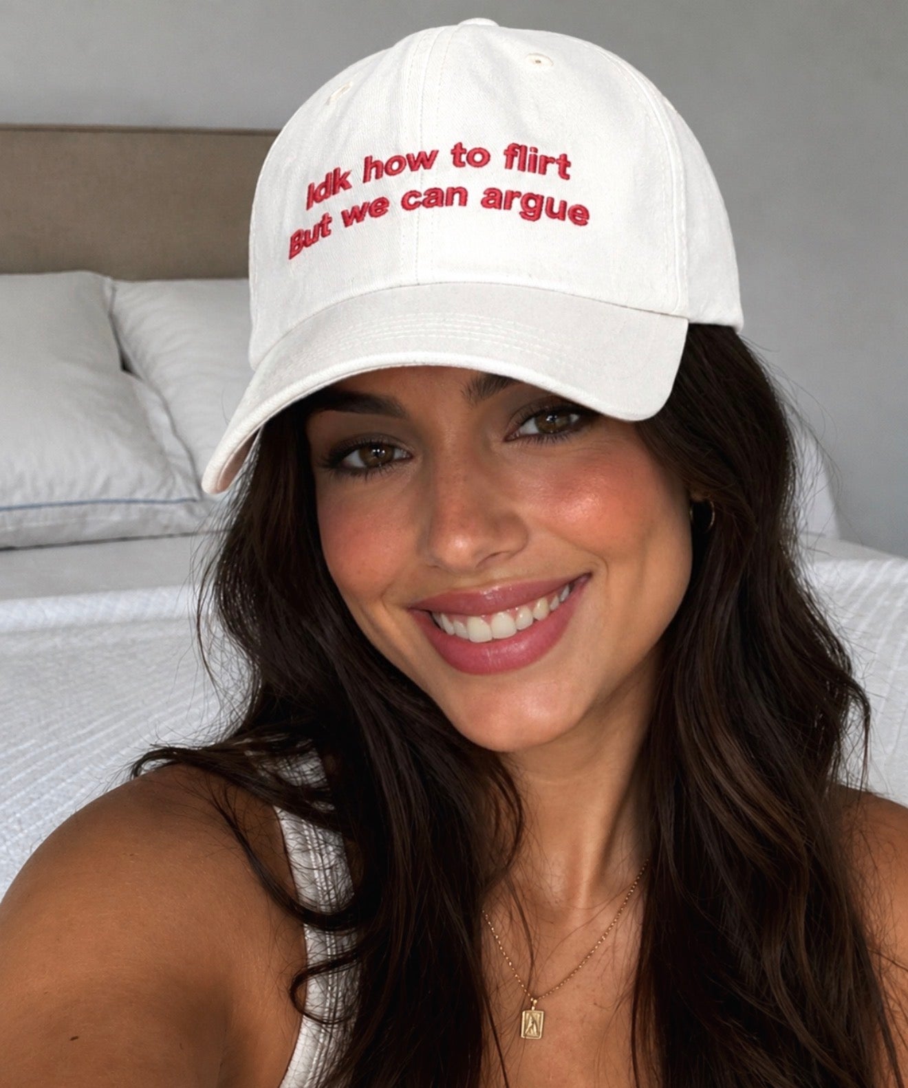 Idk how to flirt Dad hat viral cap