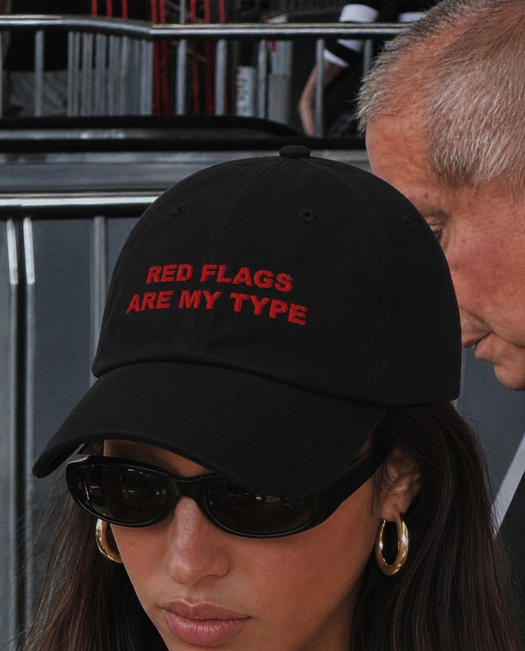 RED FLAGS ARE MY TYPE Dad hat viral cap